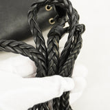 【6ke6015】クリスチャンディオール ショルダーバッグ トロッター ナイロン ブラック シルバー金具【中古】レディース