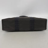 【6ke6090】エルメス トートバッグ エールラインMM ナイロン グレー シルバー金具【中古】メンズ レディース ユニセックス