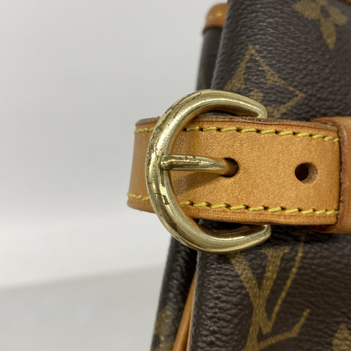 【6ke6103】ルイヴィトン トートバッグ モノグラム バティニョールオリゾンタル M51154 ブラウン【中古】レディース