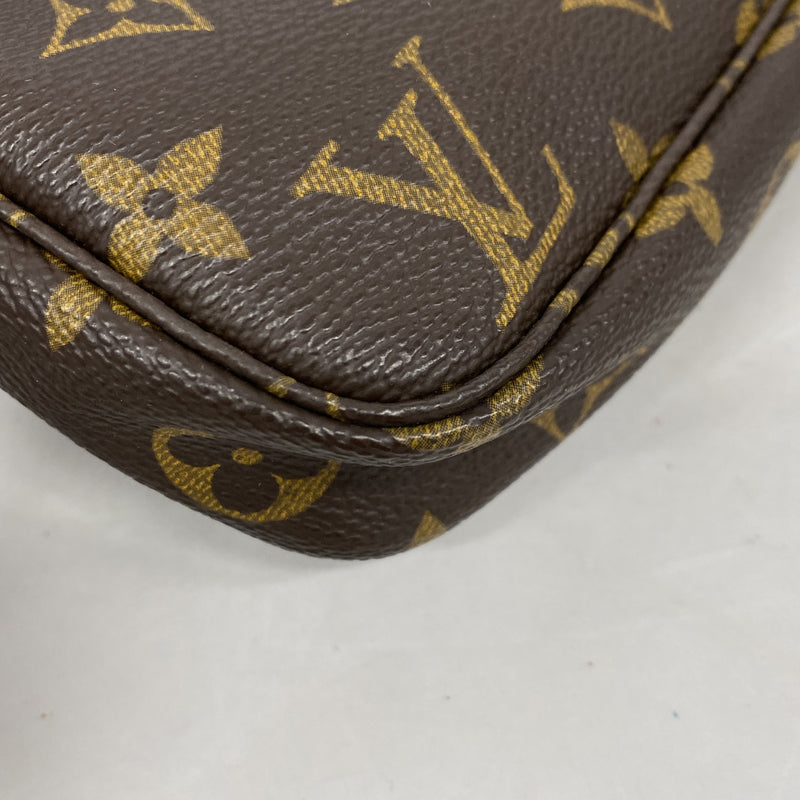【6ke6106】ルイヴィトン ポーチ モノグラム ポシェットアクセソワール M51980 ブラウン【中古】レディース