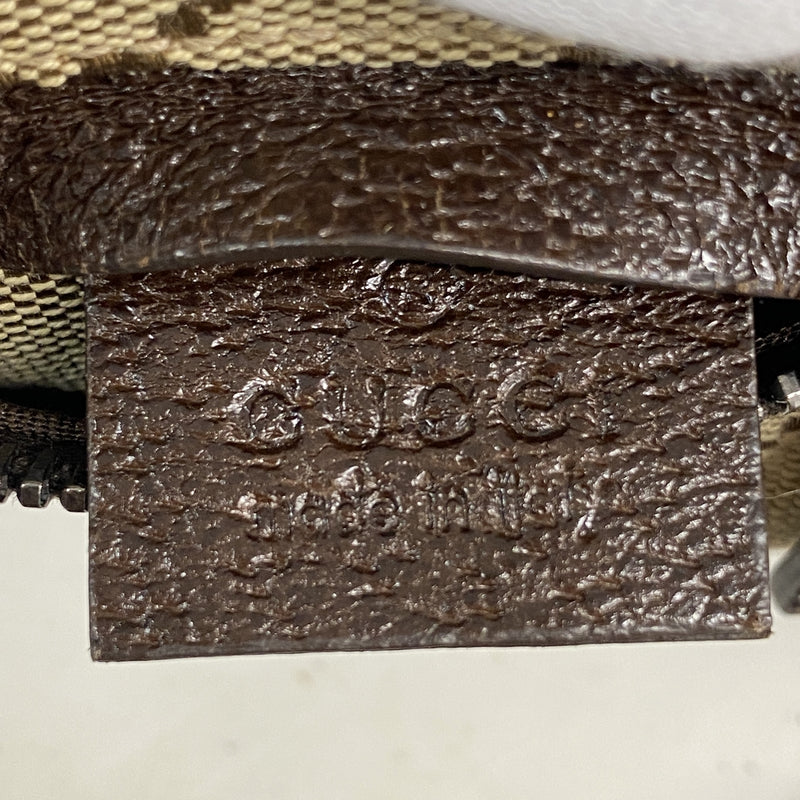 【6ke6159】グッチ162962 ウエストバッグ GGキャンバス/シェリーライン キャンバス ブラウン シルバー金具【中古】メンズ