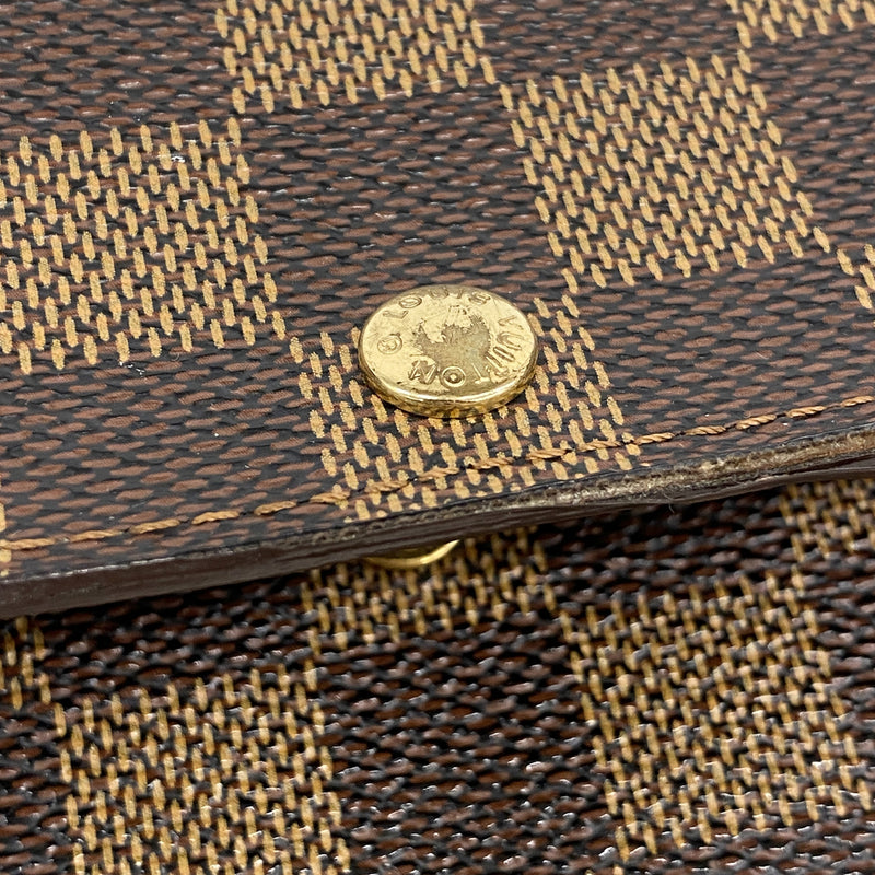 【6ke6168】ルイヴィトン 長財布 ダミエ ポシェットポルトモネクレディ N61725 エベヌ【中古】レディース