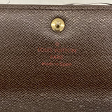 【6ke6168】ルイヴィトン 長財布 ダミエ ポシェットポルトモネクレディ N61725 エベヌ【中古】レディース