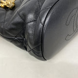 【6ke6227】シャネル ハンドバッグ マトラッセ チェーンショルダー ラムスキン ブラック ゴールド金具 2wayバッグ【中古】レディース