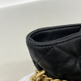 【6ke6227】シャネル ハンドバッグ マトラッセ チェーンショルダー ラムスキン ブラック ゴールド金具 2wayバッグ【中古】レディース