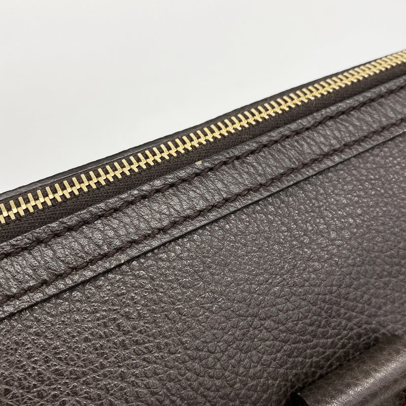 【6ke6243】グッチ トートバッグ バンブー 339548 レザー ブラウン シャンパンゴールド金具【中古】レディース