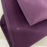 【6ke6276】エルメス ハンドバッグ エールバッグジップMM トワルオフィシエ パープル シルバー金具 □O刻印 2wayバッグ【中古】レディース