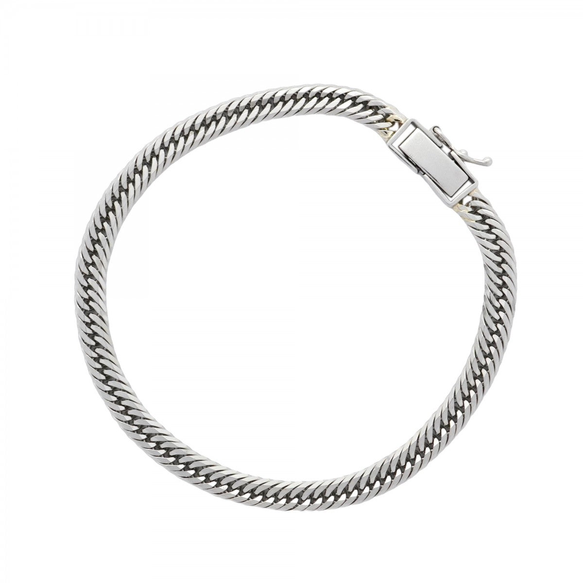 【6kha0015】喜平 ブレスレット Pt850 プラチナ トリプル 12面 17.1cm 11.1g キヘイ【中古】メンズ レディース ユニセックス