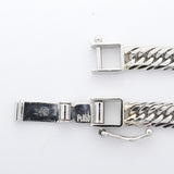 【6kha0015】喜平 ブレスレット Pt850 プラチナ トリプル 12面 17.1cm 11.1g キヘイ【中古】メンズ レディース ユニセックス