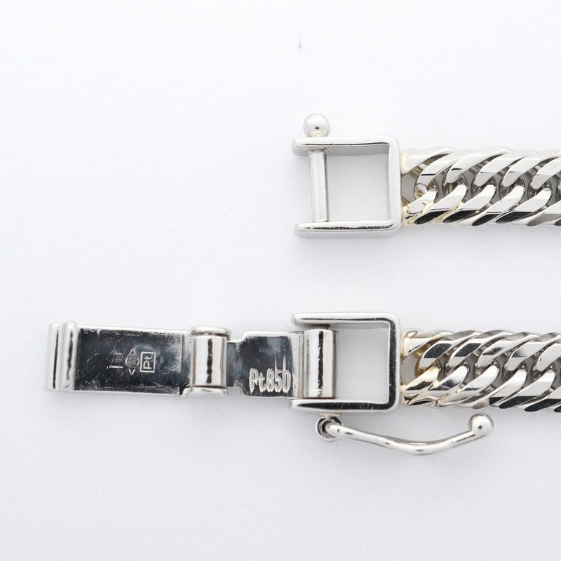 【6kha0015】喜平 ブレスレット Pt850 プラチナ トリプル 12面 17.1cm 11.1g キヘイ【中古】メンズ レディース ユニセックス