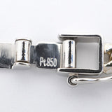 【6kha0015】喜平 ブレスレット Pt850 プラチナ トリプル 12面 17.1cm 11.1g キヘイ【中古】メンズ レディース ユニセックス