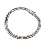 【6kha0092】喜平 ブレスレット Pt850 プラチナ トリプル 12面 18.6cm 19g キヘイ【中古】メンズ レディース ユニセックス