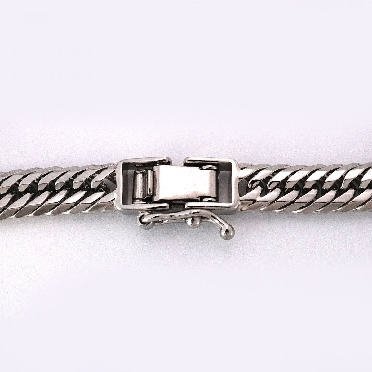 【6kha0092】喜平 ブレスレット Pt850 プラチナ トリプル 12面 18.6cm 19g キヘイ【中古】メンズ レディース ユニセックス