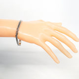 【6kha0092】喜平 ブレスレット Pt850 プラチナ トリプル 12面 18.6cm 19g キヘイ【中古】メンズ レディース ユニセックス