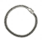 【6khb0075】喜平 ブレスレット Pt850 プラチナ 6面 ダブル 20.4cm 30.3g キヘイ【中古】メンズ レディース ユニセックス