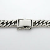 【6khb0075】喜平 ブレスレット Pt850 プラチナ 6面 ダブル 20.4cm 30.3g キヘイ【中古】メンズ レディース ユニセックス