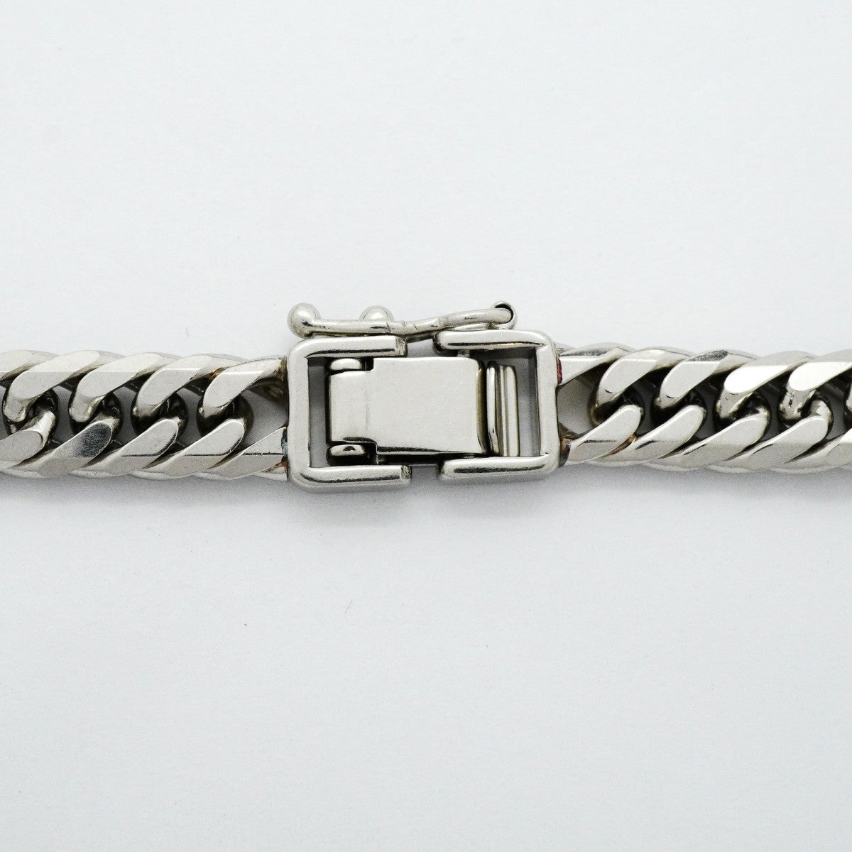 【6khb0075】喜平 ブレスレット Pt850 プラチナ 6面 ダブル 20.4cm 30.3g キヘイ【中古】メンズ レディース ユニセックス