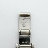 【6khb0075】喜平 ブレスレット Pt850 プラチナ 6面 ダブル 20.4cm 30.3g キヘイ【中古】メンズ レディース ユニセックス