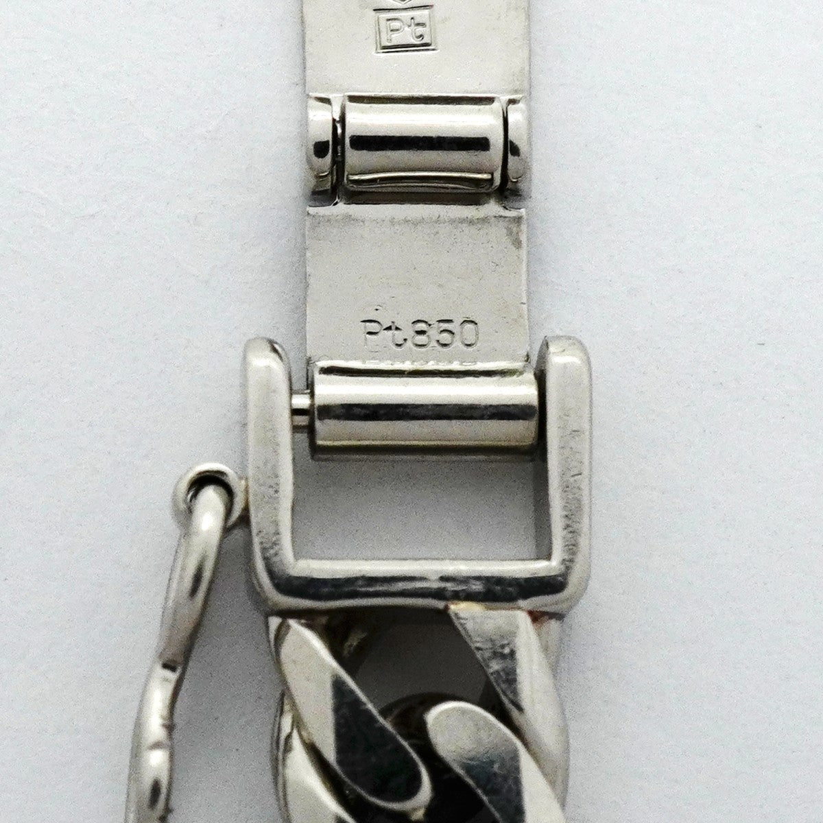 【6khb0075】喜平 ブレスレット Pt850 プラチナ 6面 ダブル 20.4cm 30.3g キヘイ【中古】メンズ レディース ユニセックス