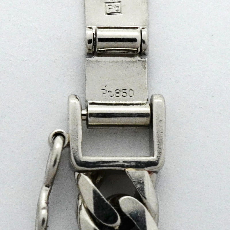 【6khb0075】喜平 ブレスレット Pt850 プラチナ 6面 ダブル 20.4cm 30.3g キヘイ【中古】メンズ レディース ユニセックス