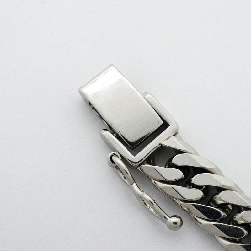 【6khb0075】喜平 ブレスレット Pt850 プラチナ 6面 ダブル 20.4cm 30.3g キヘイ【中古】メンズ レディース ユニセックス