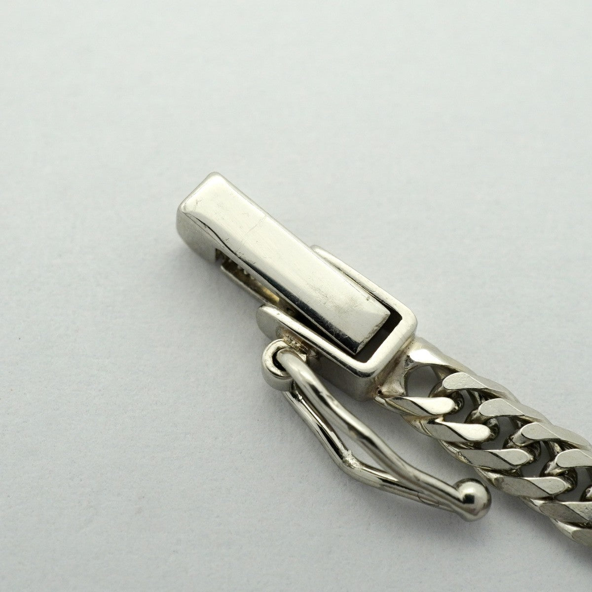 【6khc0004】喜平 ネックレス Pt850 プラチナ 6面 ダブル 45.4cm 15.2g キヘイ【中古】メンズ レディース ユニセックス