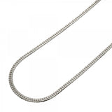 【6khc0004】喜平 ネックレス Pt850 プラチナ 6面 ダブル 45.4cm 15.2g キヘイ【中古】メンズ レディース ユニセックス