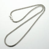 【6khc0004】喜平 ネックレス Pt850 プラチナ 6面 ダブル 45.4cm 15.2g キヘイ【中古】メンズ レディース ユニセックス