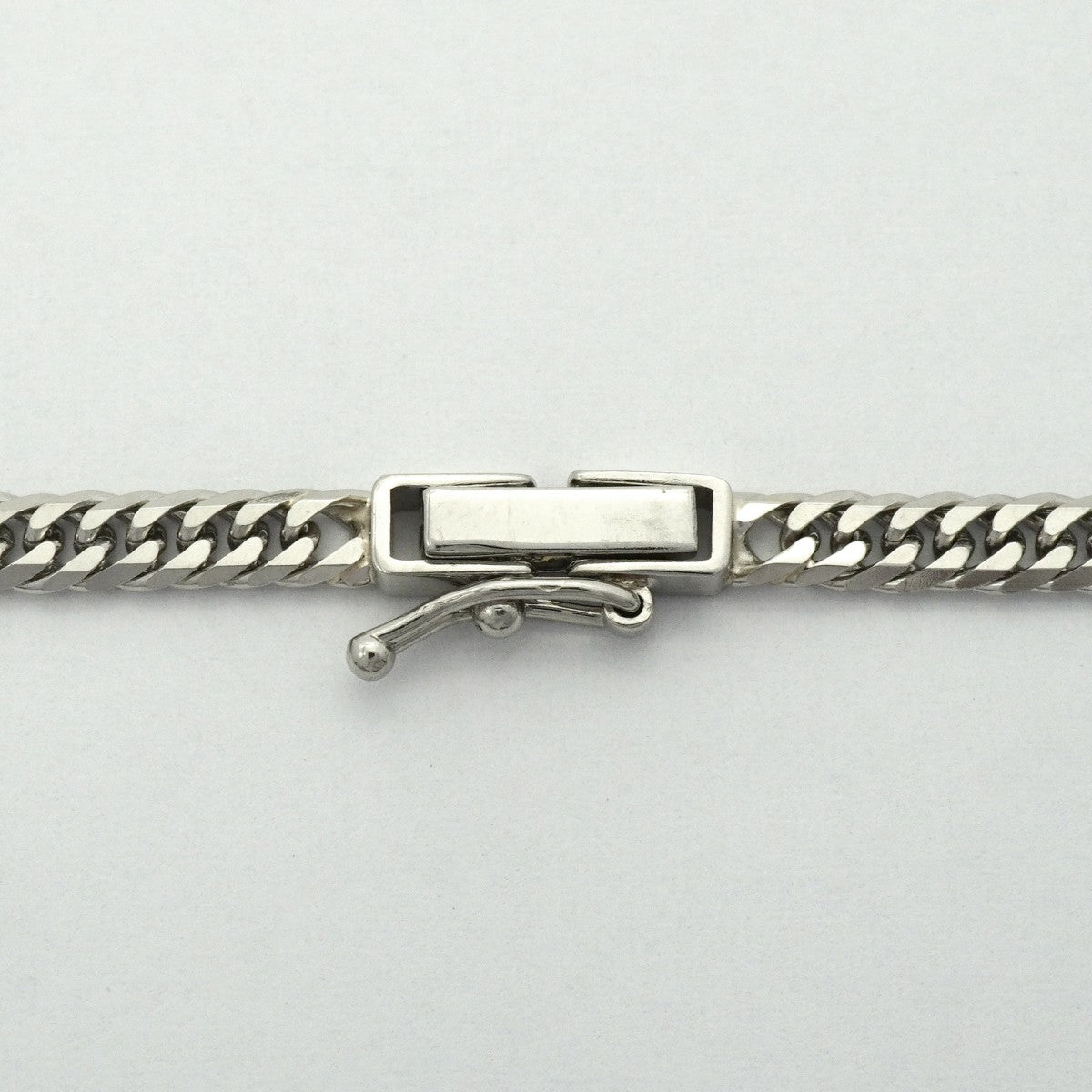 【6khc0004】喜平 ネックレス Pt850 プラチナ 6面 ダブル 45.4cm 15.2g キヘイ【中古】メンズ レディース ユニセックス