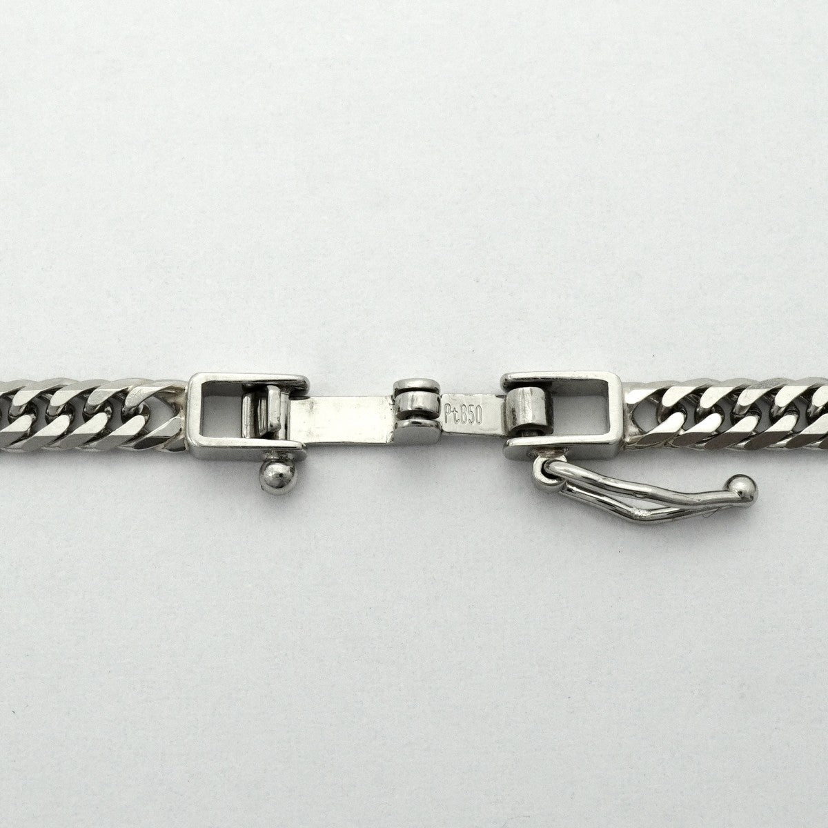 【6khc0004】喜平 ネックレス Pt850 プラチナ 6面 ダブル 45.4cm 15.2g キヘイ【中古】メンズ レディース ユニセックス