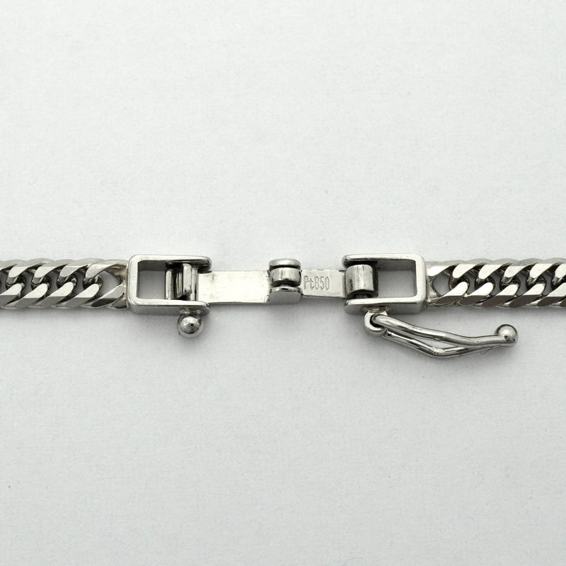 【6khc0004】喜平 ネックレス Pt850 プラチナ 6面 ダブル 45.4cm 15.2g キヘイ【中古】メンズ レディース ユニセックス