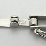 【6khc0004】喜平 ネックレス Pt850 プラチナ 6面 ダブル 45.4cm 15.2g キヘイ【中古】メンズ レディース ユニセックス
