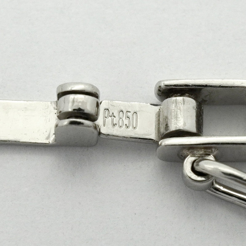 【6khc0004】喜平 ネックレス Pt850 プラチナ 6面 ダブル 45.4cm 15.2g キヘイ【中古】メンズ レディース ユニセックス