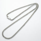 【6khc0005】喜平 ネックレス Pt850 プラチナ 6面 ダブル 61.2cm 49.9g キヘイ【中古】メンズ レディース ユニセックス