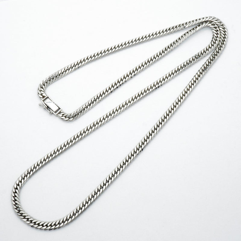 【6khc0005】喜平 ネックレス Pt850 プラチナ 6面 ダブル 61.2cm 49.9g キヘイ【中古】メンズ レディース ユニセックス
