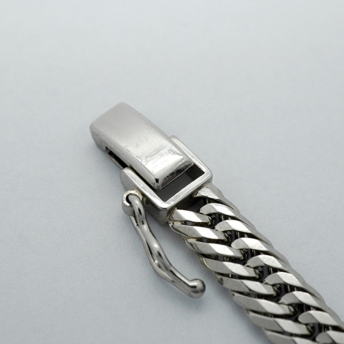 【6khc0006】喜平 ブレスレット Pt850 プラチナ トリプル 12面 20.6cm 21g キヘイ【中古】メンズ レディース ユニセックス