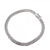 【6khc0006】喜平 ブレスレット Pt850 プラチナ トリプル 12面 20.6cm 21g キヘイ【中古】メンズ レディース ユニセックス