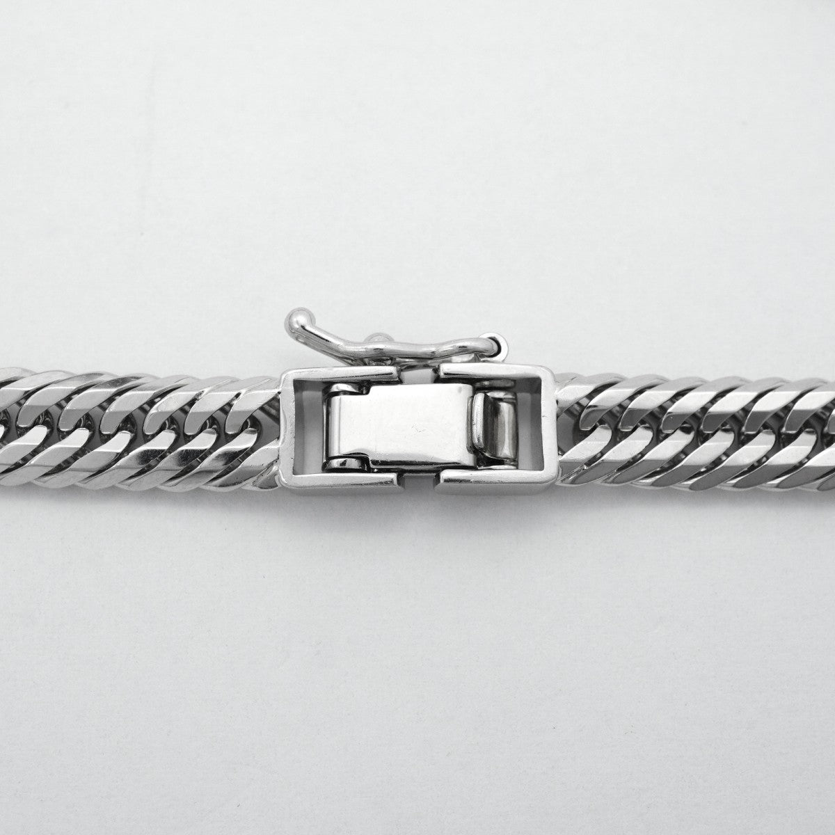 【6khc0006】喜平 ブレスレット Pt850 プラチナ トリプル 12面 20.6cm 21g キヘイ【中古】メンズ レディース ユニセックス