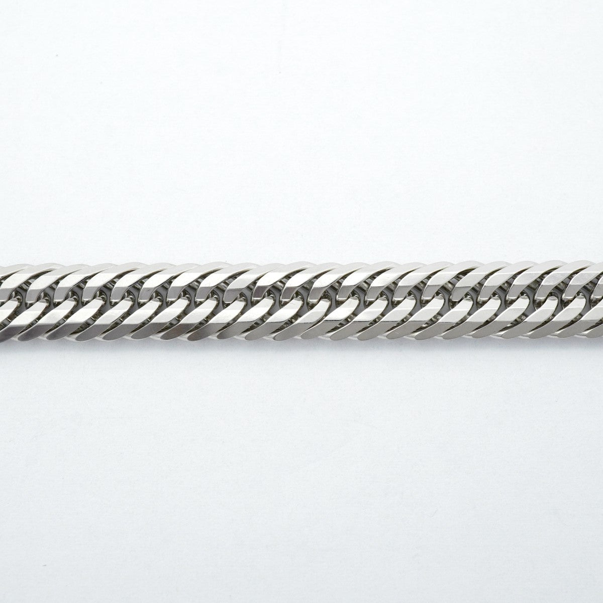 【6khc0006】喜平 ブレスレット Pt850 プラチナ トリプル 12面 20.6cm 21g キヘイ【中古】メンズ レディース ユニセックス