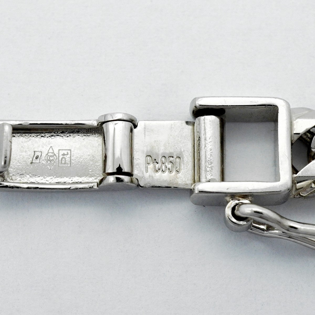 【6khc0006】喜平 ブレスレット Pt850 プラチナ トリプル 12面 20.6cm 21g キヘイ【中古】メンズ レディース ユニセックス