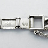 【6khc0006】喜平 ブレスレット Pt850 プラチナ トリプル 12面 20.6cm 21g キヘイ【中古】メンズ レディース ユニセックス