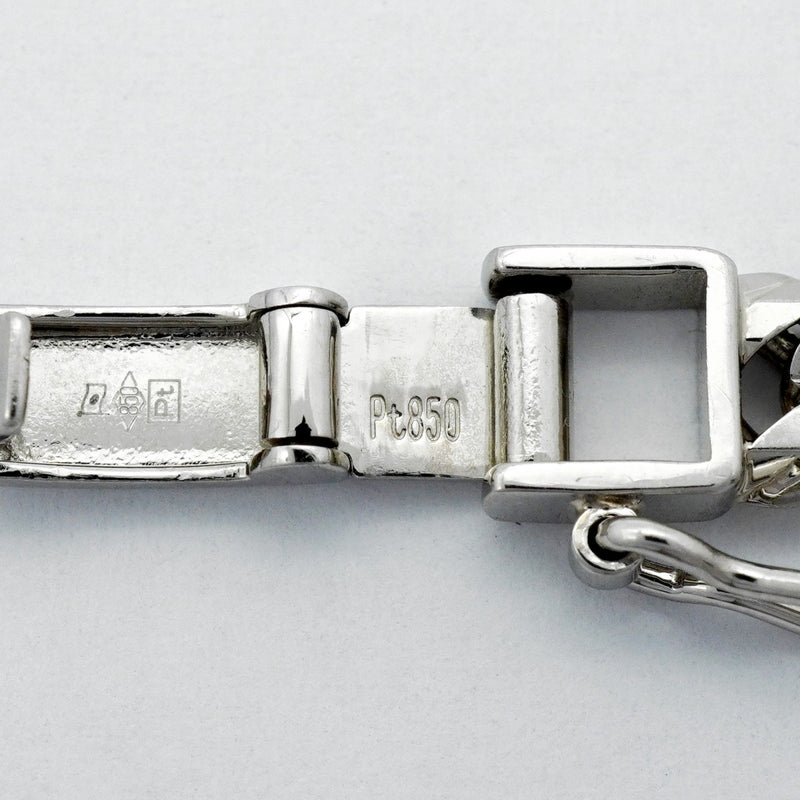 【6khc0006】喜平 ブレスレット Pt850 プラチナ トリプル 12面 20.6cm 21g キヘイ【中古】メンズ レディース ユニセックス