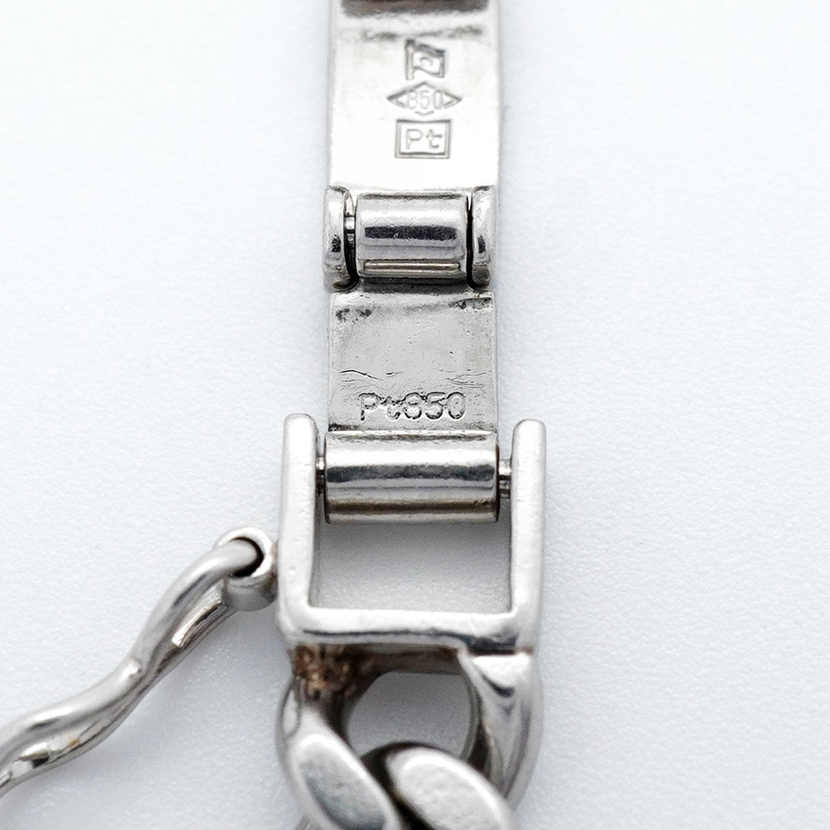 【6khc0007】喜平 ブレスレット Pt850 プラチナ 2面 シングル 21cm 29.9g キヘイ【中古】メンズ レディース ユニセックス