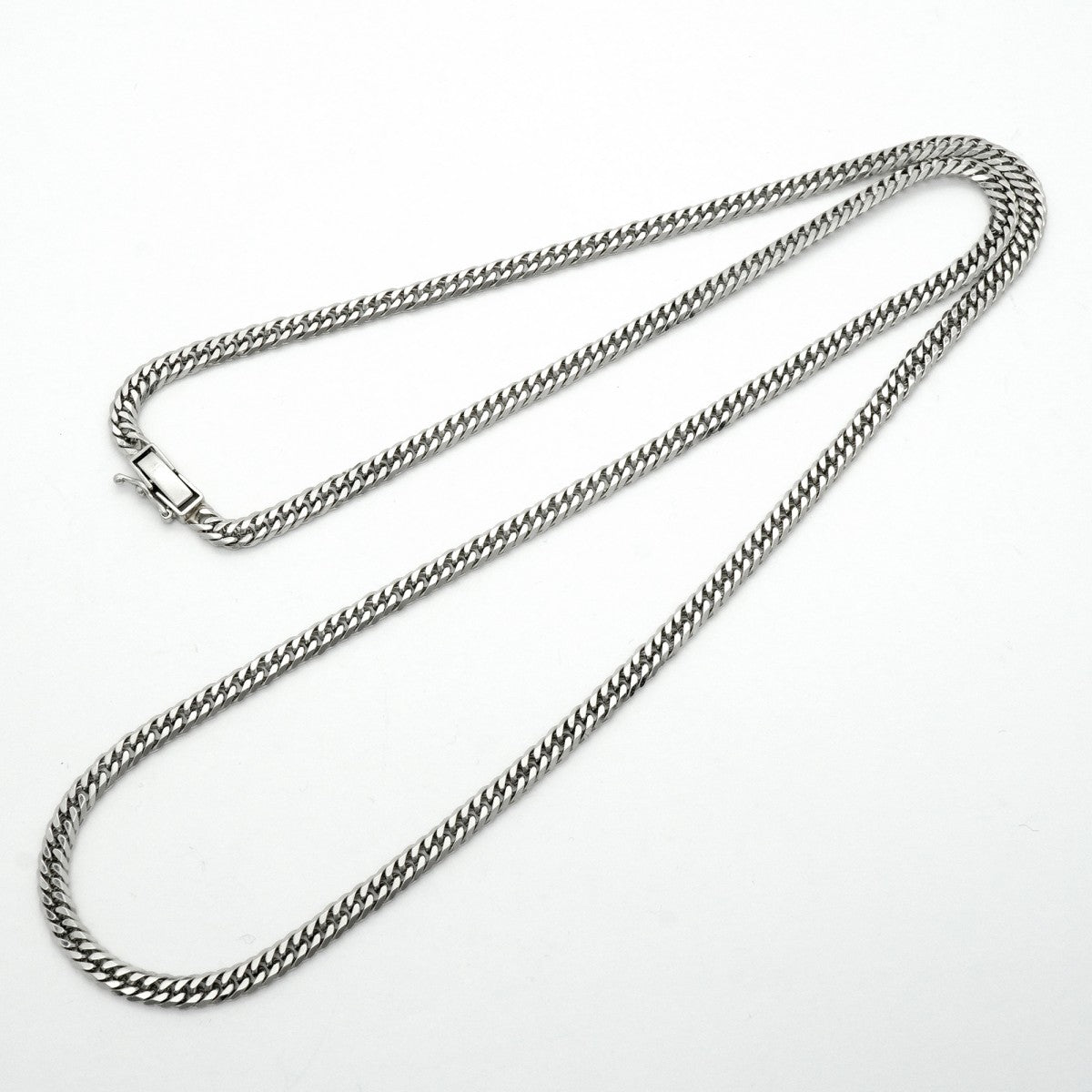 【6khc0013】喜平 ネックレス Pt850 プラチナ 6面 ダブル 60.5cm 30.5g キヘイ【中古】メンズ レディース ユニセックス