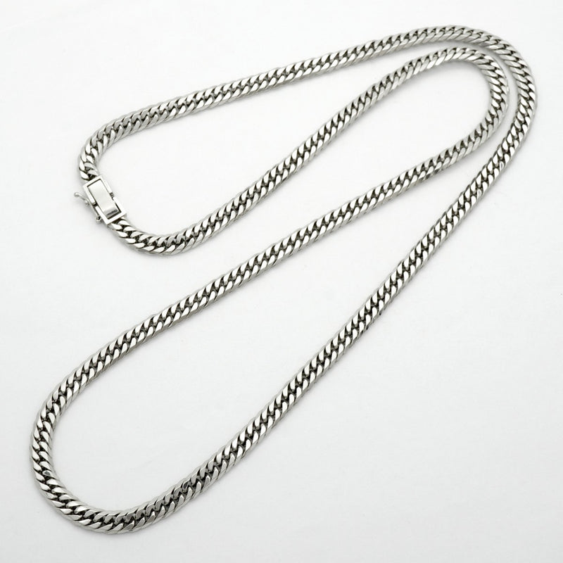 【6khc0016】喜平 ネックレス Pt850 プラチナ 6面 ダブル 61cm 60g キヘイ【中古】メンズ レディース ユニセックス