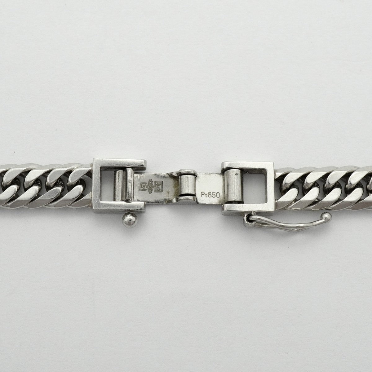【6khc0016】喜平 ネックレス Pt850 プラチナ 6面 ダブル 61cm 60g キヘイ【中古】メンズ レディース ユニセックス