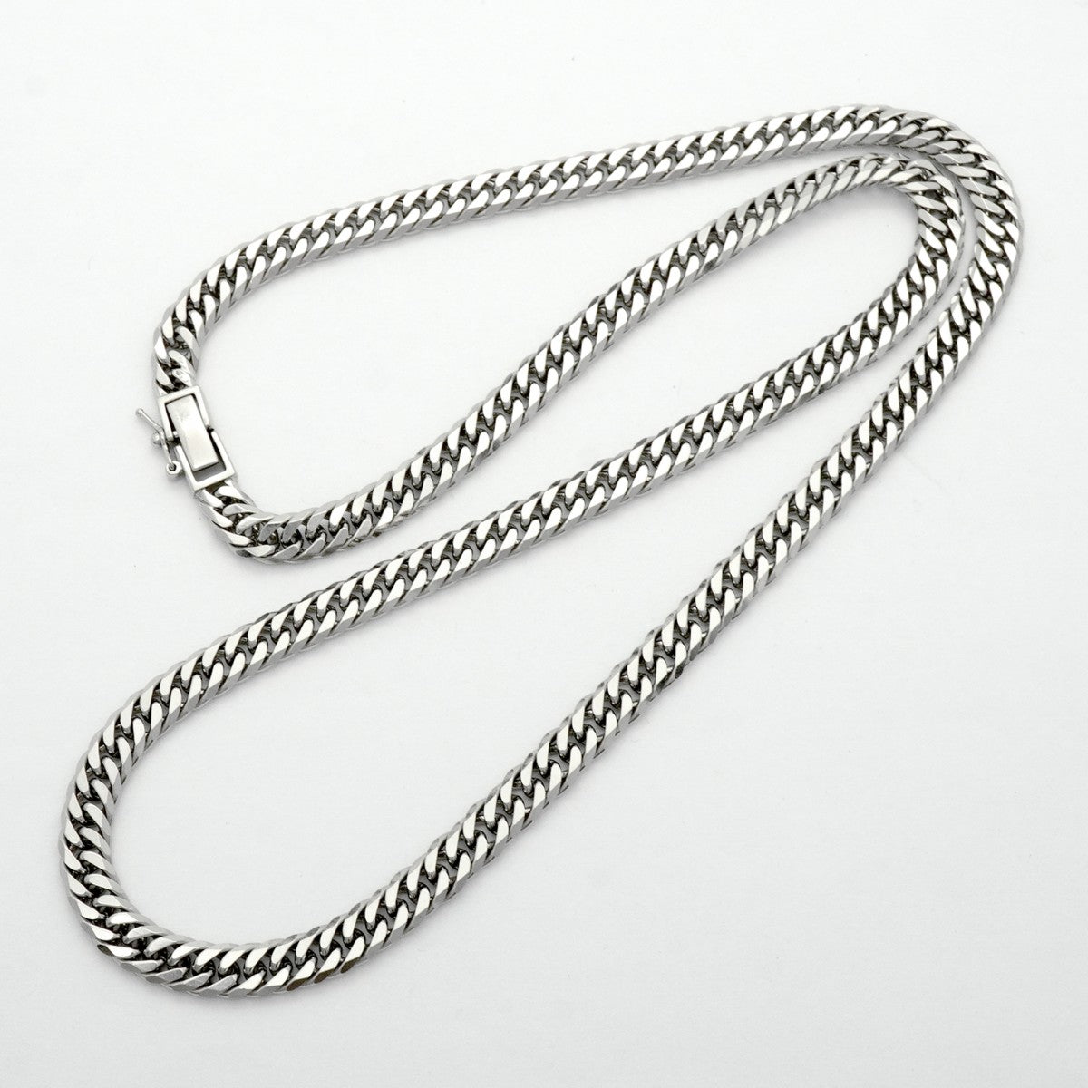 【6khc0017】喜平 ネックレス Pt850 プラチナ 6面 ダブル 50.3cm 51.3g キヘイ【中古】メンズ レディース ユニセックス