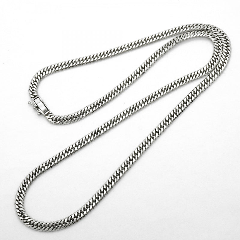 【6khc0018】喜平 ネックレス Pt850 プラチナ 6面 ダブル 50.2cm 30.3g キヘイ【中古】メンズ レディース ユニセックス
