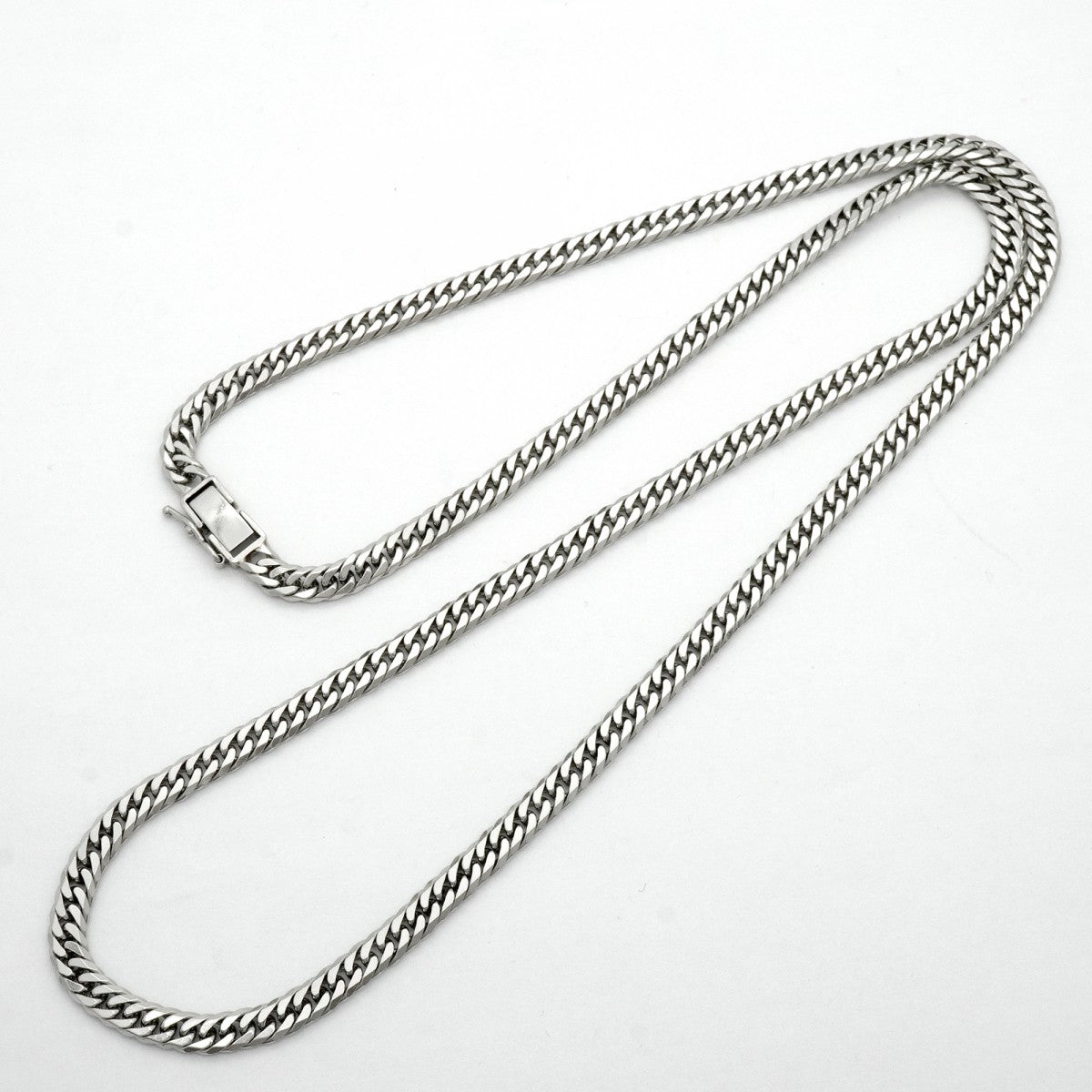 【6khc0019】喜平 ネックレス Pt850 プラチナ 6面 ダブル 61.5cm 49.9g キヘイ【中古】メンズ レディース ユニセックス