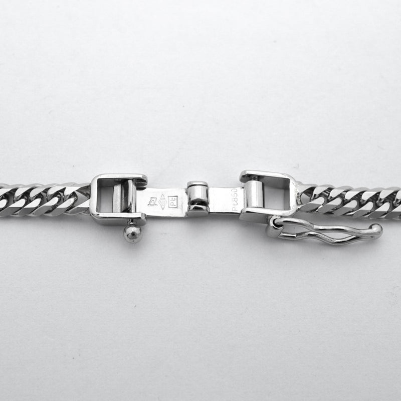 【6khc0041】喜平 ネックレス Pt850 プラチナ 6面 ダブル 50.1cm 20.4g キヘイ【中古】メンズ レディース ユニセックス